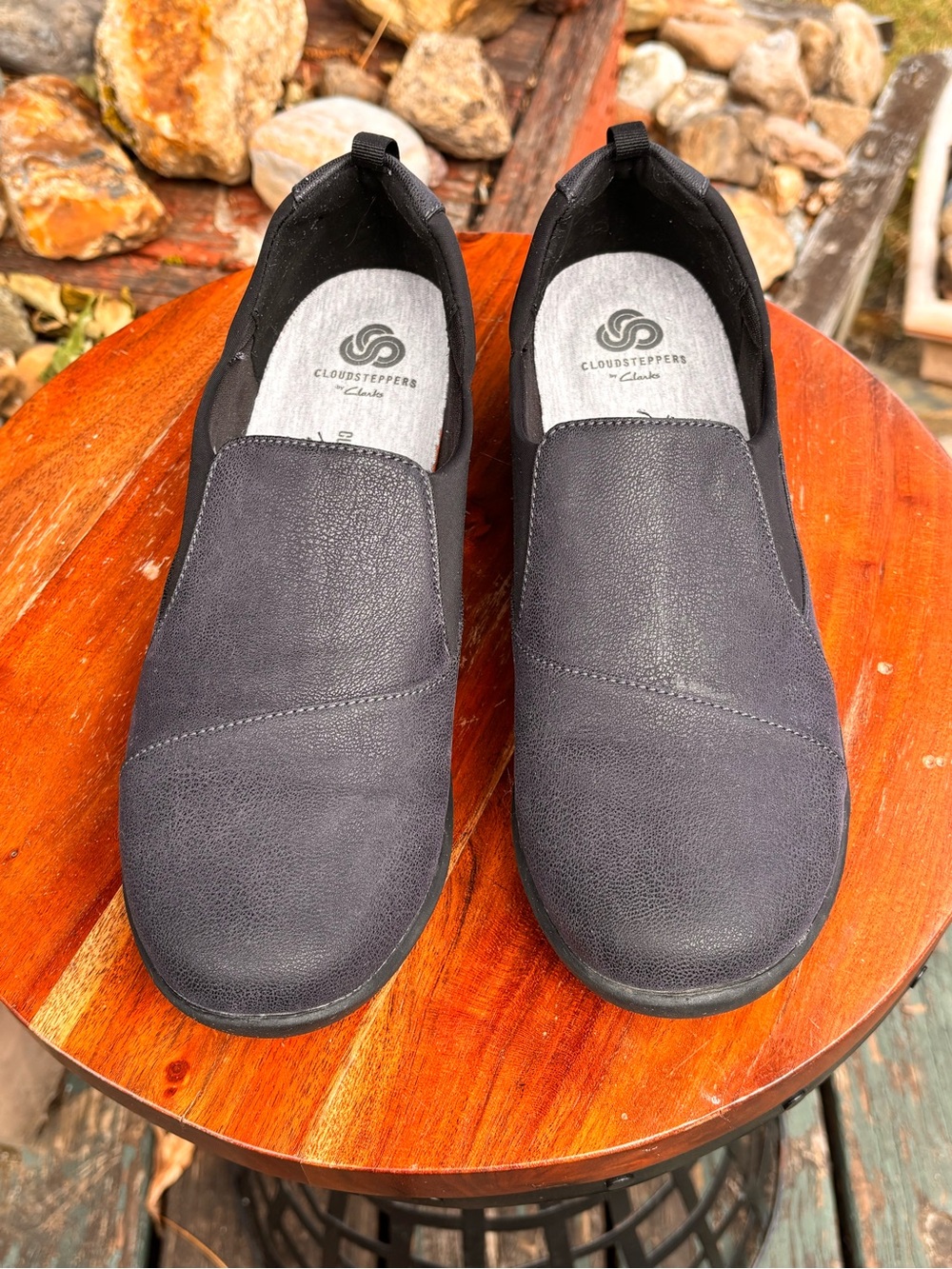 Cloudsteppers by Clarks Size 9.5 Navy Blue Slip-On Comfort Shoes
